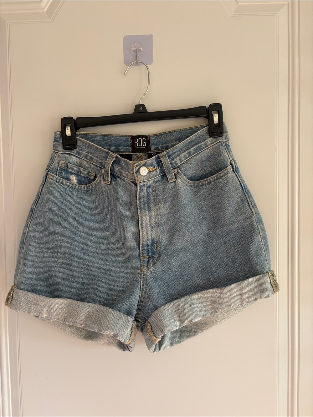 BDG denim mom shorts